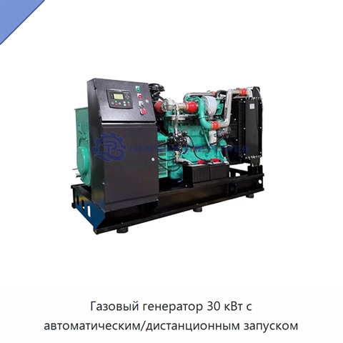Газовый генератор 30 кВт с автоматическим/дистанционным запуском