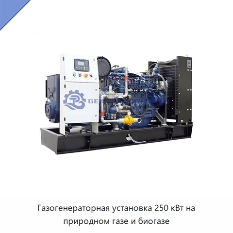 Газогенераторная установка 250 кВт на природном газе и биогазе