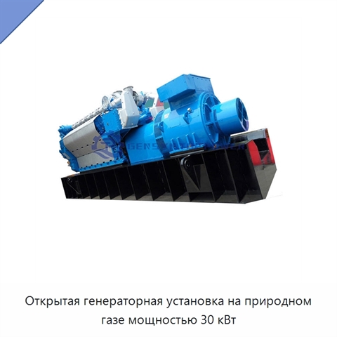 Открытая генераторная установка на природном газе мощностью 30 кВт