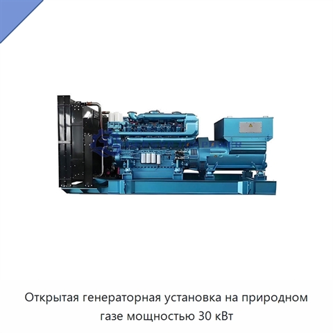 Открытая генераторная установка на природном газе мощностью 30 кВт