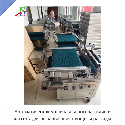 Автоматическая машина для посева семян в кассеты для выращивания овощной рассады