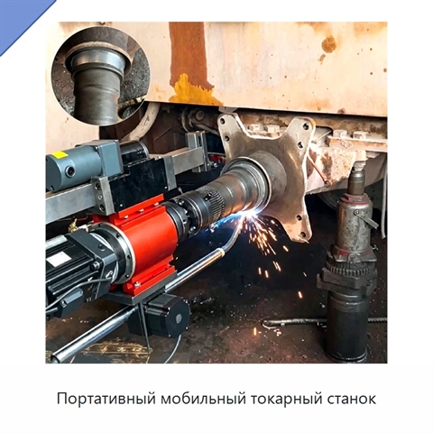Портативный мобильный токарный станок