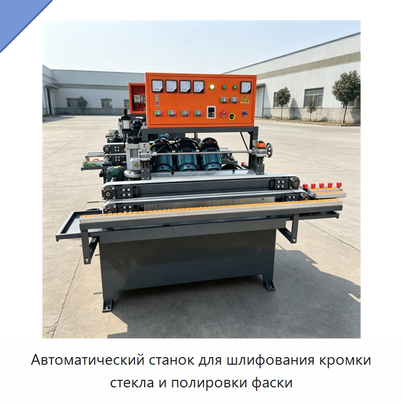 Автоматический станок для шлифования кромки стекла и полировки фаски — Оборудование для производства стекла