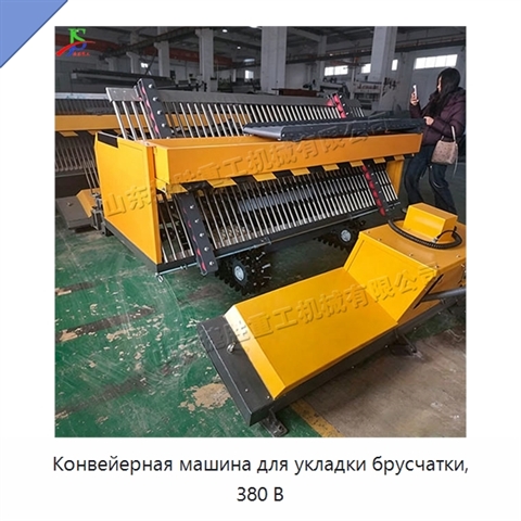 Конвейерная машина для укладки брусчатки, 380 В