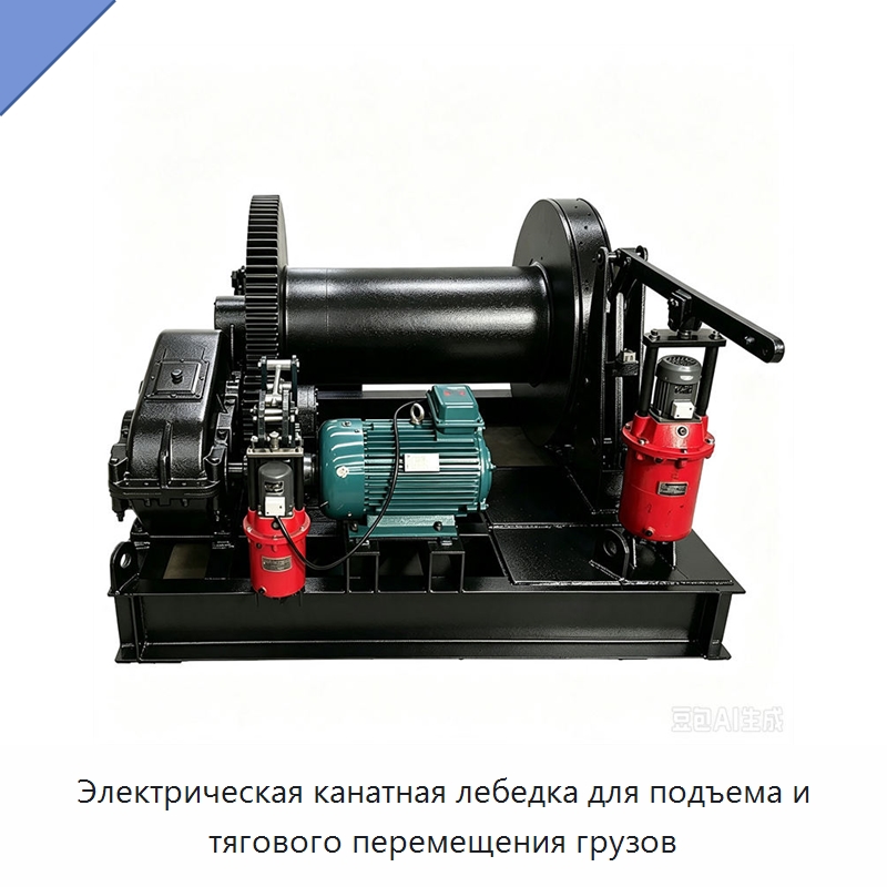 Электрическая канатная лебедка для подъема и тягового перемещения грузов — Электролебедки