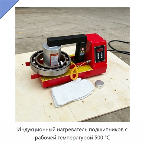 Индукционный нагреватель подшипников с рабочей температурой 500 °C
