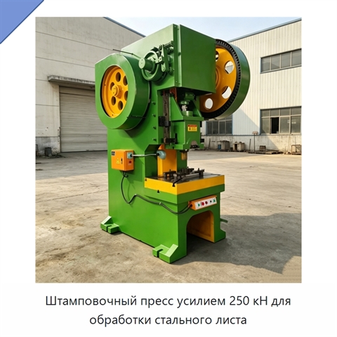 Штамповочный пресс усилием 250 кН для обработки стального листа
