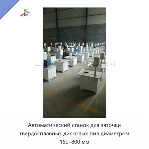 Автоматический станок для заточки твердосплавных дисковых пил диаметром 150–800 мм