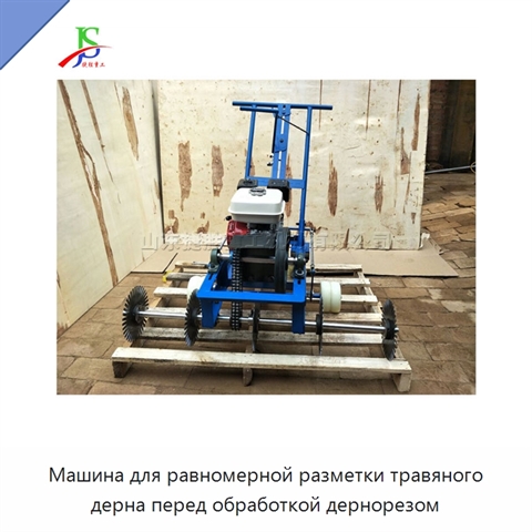 Машина для равномерной разметки травяного дерна перед обработкой дернорезом