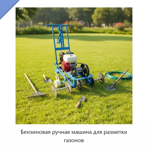 Бензиновая ручная машина для разметки газонов