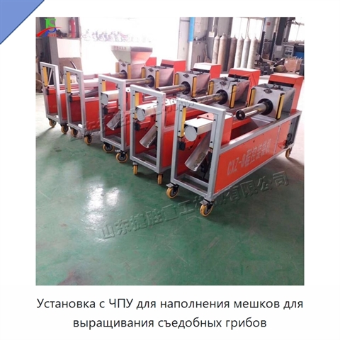 Установка с ЧПУ для наполнения мешков для выращивания съедобных грибов