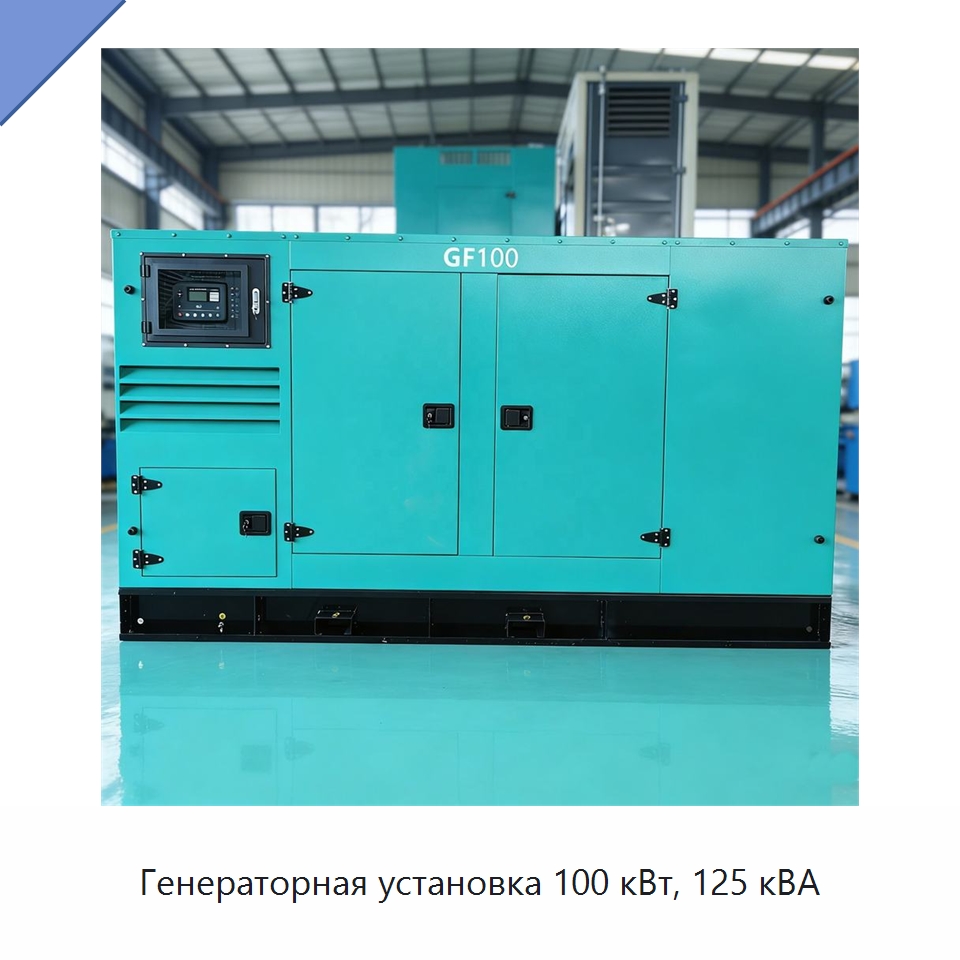 Генераторная установка 100 кВт, 125 кВА — Газотурбинные генераторы