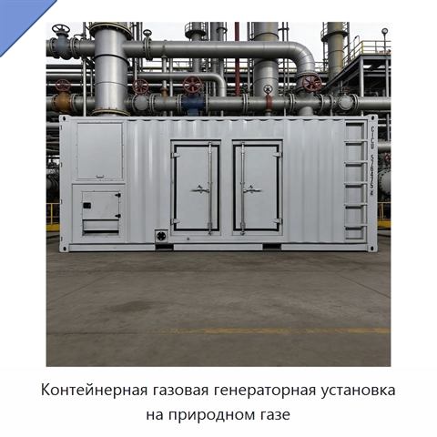 Контейнерная газовая генераторная установка на природном газе