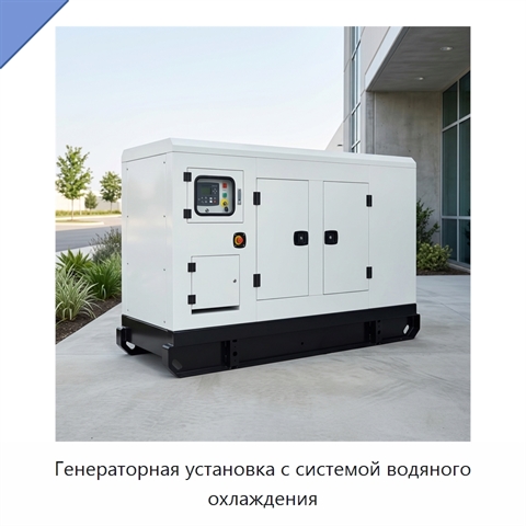 Генераторная установка с системой водяного охлаждения