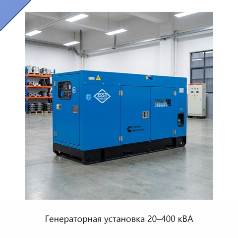 Генераторная установка 20–400 кВА