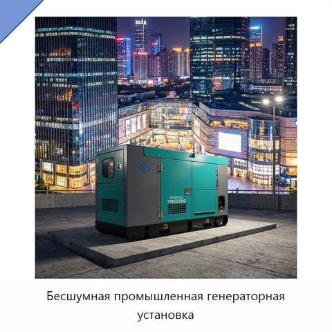 Бесшумная промышленная генераторная установка