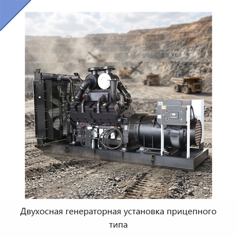 Двухосная генераторная установка прицепного типа
