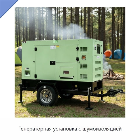 Генераторная установка с шумоизоляцией