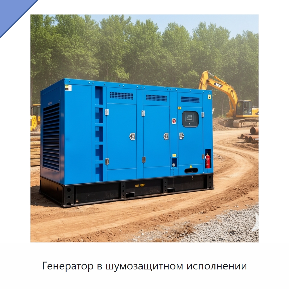 Генератор в шумозащитном исполнении — Дизельные генераторы