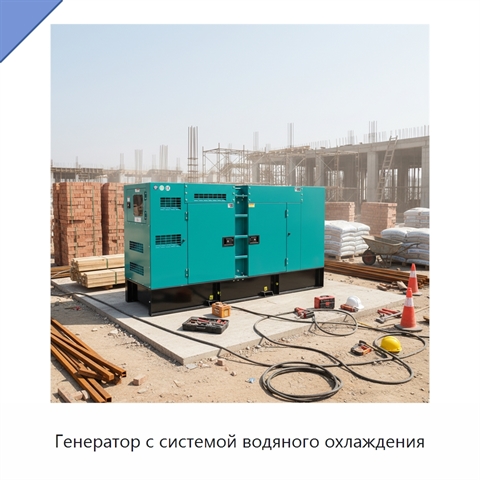Генератор с системой водяного охлаждения