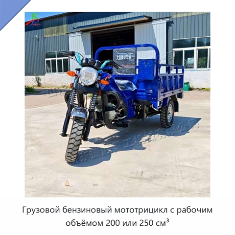 Грузовой бензиновый мототрицикл с рабочим объёмом 200 или 250 см³