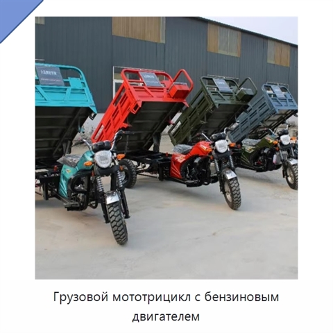 Грузовой мототрицикл с бензиновым двигателем