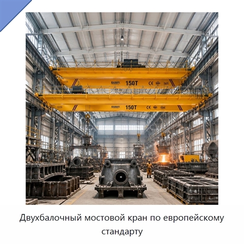 Двухбалочный мостовой кран по европейскому стандарту