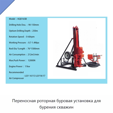Переносная роторная буровая установка для бурения скважин