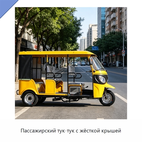 Пассажирский тук-тук с жёсткой крышей