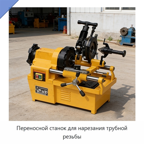 Переносной станок для нарезания трубной резьбы