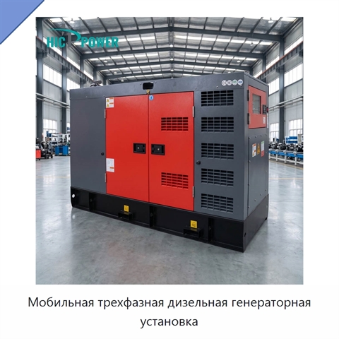Мобильная трехфазная дизельная генераторная установка