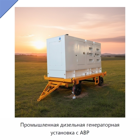Промышленная дизельная генераторная установка с АВР