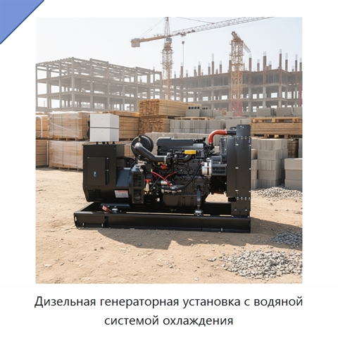 Дизельная генераторная установка с водяной системой охлаждения