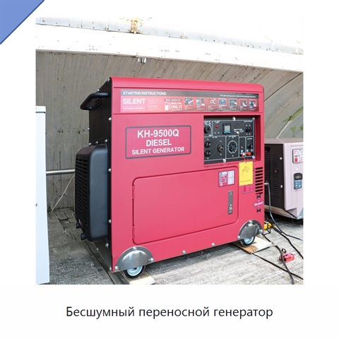 Бесшумный переносной генератор