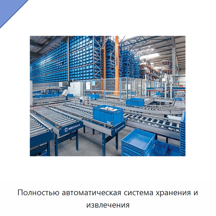 Полностью автоматическая система хранения и извлечения — Подъемно-транспортное и складское оборудование