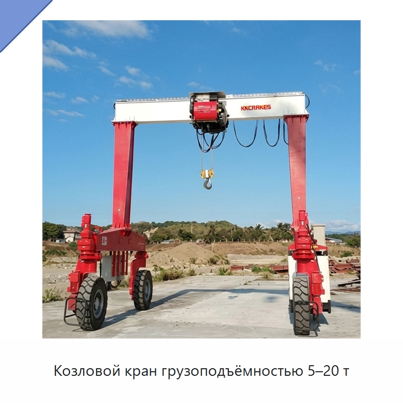 Козловой кран грузоподъёмностью 5–20 т — Краны