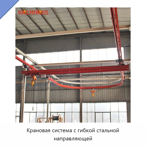 Крановая система с гибкой стальной направляющей