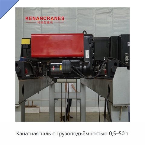Канатная таль с грузоподъёмностью 0,5–50 т