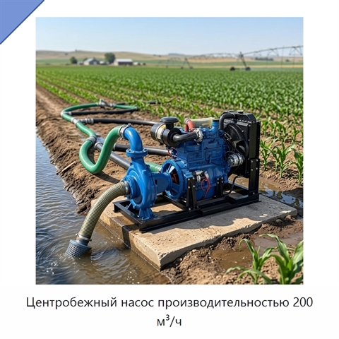 Центробежный насос производительностью 200 м³/ч