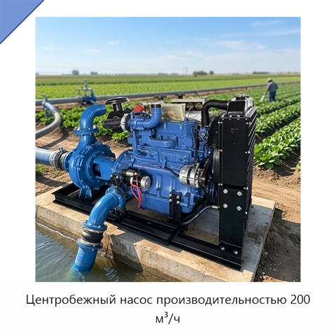 Центробежный насос производительностью 200 м³/ч
