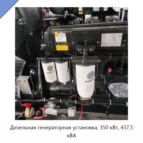 Дизельная генераторная установка, 350 кВт, 437,5 кВА