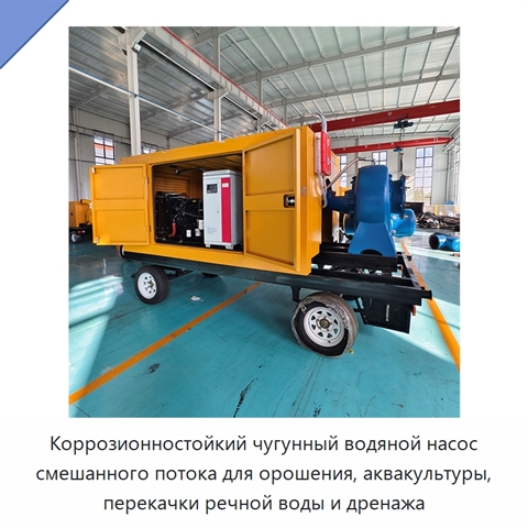 Коррозионностойкий чугунный водяной насос смешанного потока для орошения, аквакультуры, перекачки речной воды и дренажа