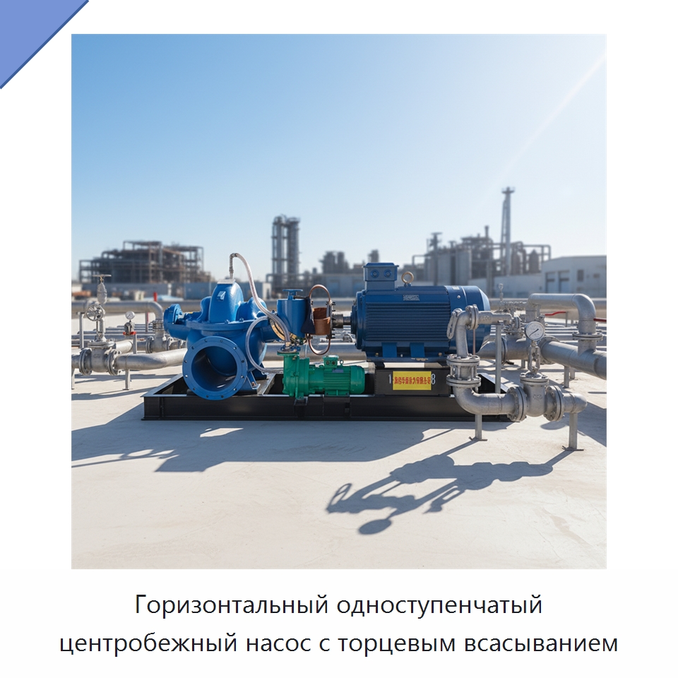 Горизонтальный одноступенчатый центробежный насос с торцевым всасыванием — Насосы