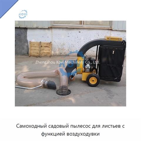 Самоходный садовый пылесос для листьев с функцией воздуходувки