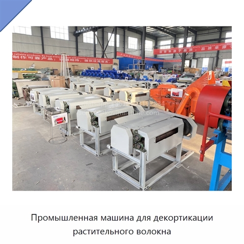 Промышленная машина для декортикации растительного волокна