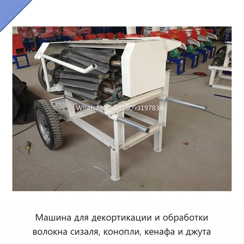 Машина для декортикации и обработки волокна сизаля, конопли, кенафа и джута
