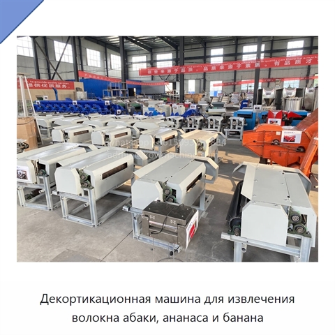Декортикационная машина для извлечения волокна абаки, ананаса и банана