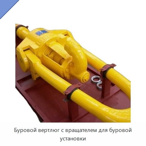 Буровой вертлюг с вращателем для буровой установки