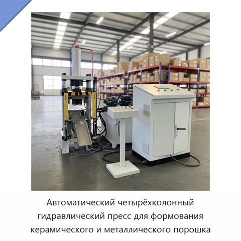 Автоматический четырёхколонный гидравлический пресс для формования керамического и металлического порошка