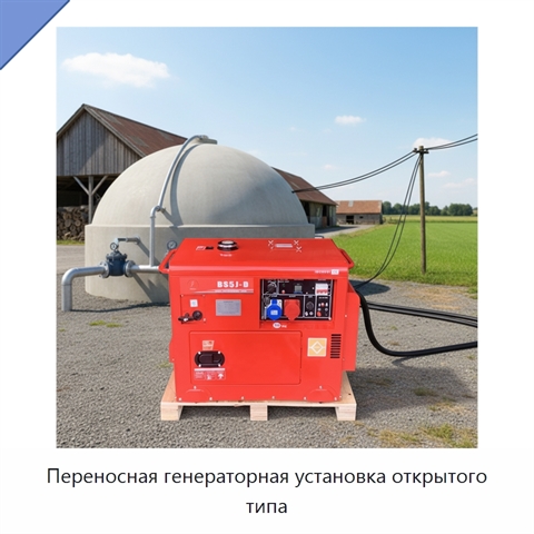 Переносная генераторная установка открытого типа